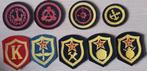 USSR Soviet Russian military uniform insignia embleem 9 st., Ophalen of Verzenden, Overige soorten, Overige gebieden, Embleem of Badge