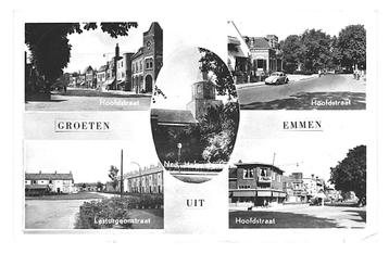 974649 Emmen 1953 Drenthe Gelopen met postzegel beschikbaar voor biedingen