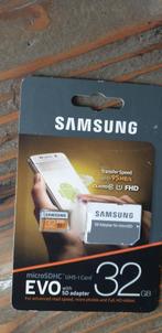 geheugenkaart samsung evo micro sdhc uhs-i card met adapter, Ophalen of Verzenden, Nieuw, Fotocamera