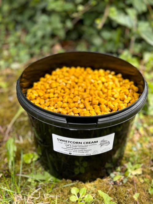 High attract pellets sweetcorn cream 1kg, Watersport en Boten, Hengelsport | Karpervissen, Nieuw, Overige typen, Ophalen of Verzenden