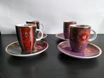 Set van 4 espresso/mokka kopjes en schotels, Huis en Inrichting, Ophalen of Verzenden, Zo goed als nieuw, Overige stijlen, Kop(pen) en/of Schotel(s)