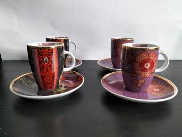 Set van 4 espresso/mokka kopjes en schotels beschikbaar voor biedingen