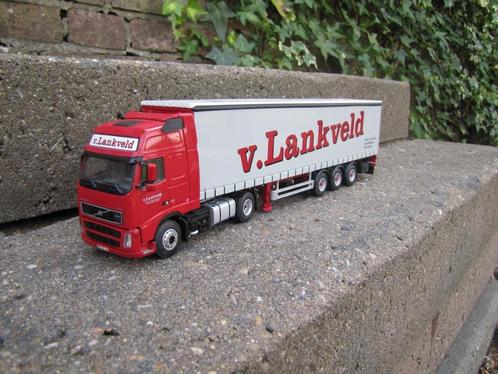 Wsi Volvo FH met schuifzeiltrailer v,Lankveld Beek en Donk., Hobby en Vrije tijd, Modelauto's | 1:50, Zo goed als nieuw, Bus of Vrachtwagen