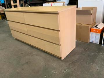 Ikea MALM Ladekast met 6 lades, licht eikenfineer beschikbaar voor biedingen