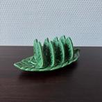 Vintage Koolblad Toast Rekje, Portugees, Majolica, Ophalen
