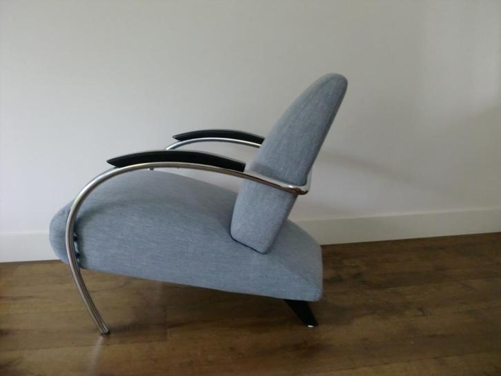 gelderland 5470 fauteuil design jan des bouvrie als nieuw, Huis en Inrichting, Fauteuils, Zo goed als nieuw, Stof, 50 tot 75 cm