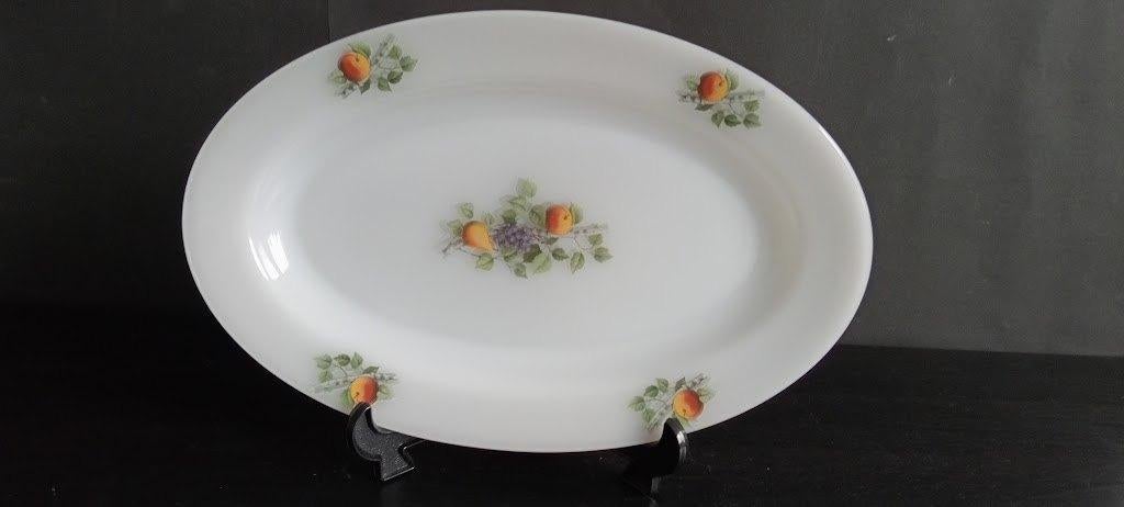 Serveer schaal van het Franse merk Arcopal Fruits de France, Ophalen of Verzenden, Overige stijlen, Glas, Schaal of Schalen