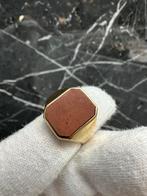 14K Gouden Zegelring, 19 tot 20, Nieuw, Ophalen of Verzenden, Dame of Heer