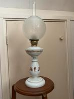 Staande antieke opaline olielamp, Antiek en Kunst, Ophalen of Verzenden