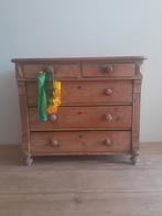 Oude houten ladekast, Ophalen, Gebruikt, 50 tot 100 cm, 3 of 4 laden