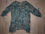 Blauw Zwart Grijs Panterprint Shirt (L), New Woman, Blauw, Maat 42/44 (L), Ophalen of Verzenden