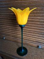 Glazen bloem tulp. Hoog 43 cm. Mooie onbeschadigde staat., Antiek en Kunst, Ophalen