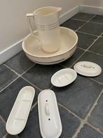 Lampet 4 delige set, ecru en gouden rand, Ophalen of Verzenden