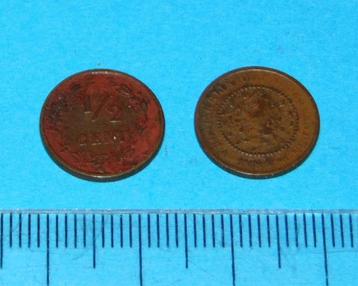 Nederland - halve cent 1885 - F/ZF beschikbaar voor biedingen