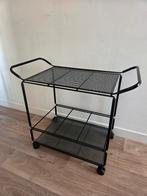 Vintage Ikea Niels Gammelgaard trolley bar cart 1988, Huis en Inrichting, Tafels | Sidetables, Ophalen, 50 tot 100 cm, Zo goed als nieuw