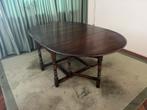 Ovale massief houten eettafel (6p), Engels antiek, Huis en Inrichting, Tafels | Eettafels, Gebruikt, 150 tot 200 cm, Ovaal, 50 tot 100 cm