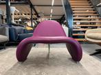 Als nieuw Leolux Sella fauteuil paars leer Design stoel, Huis en Inrichting, Leer, Ophalen of Verzenden, Zo goed als nieuw