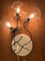 Vintage Raak B 1228 clusterlamp 3 x glazen teardrops bol, Ophalen, Zo goed als nieuw