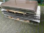 Trespa platen - bruin en wit - 13 mm dik, Doe-het-zelf en Verbouw, Platen en Panelen, Ophalen, Gebruikt, Minder dan 20 mm