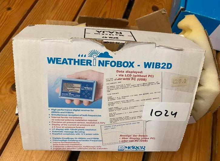 Wetter Infobox WIB2D Weerontvanger Deutsch Wetterdienst 147, Watersport en Boten, Navigatiemiddelen en Scheepselektronica, Nieuw