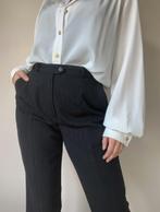 Nette vintage 3/4 broek met glimmende streep, S/M. Pantalon, Kleding | Dames, Broeken en Pantalons, Verzenden, Zwart, Vintage