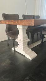 Eettafel met evt.salontafel en stoelen, Ophalen