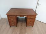 Antiek Eiken Bureau met Lades, Huis en Inrichting, Bureaus, Ophalen, Gebruikt, Bureau