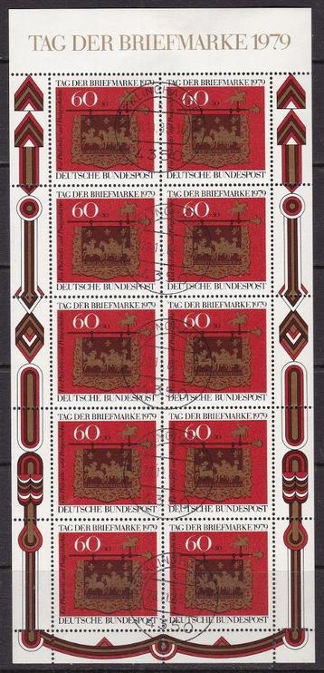 B385 - West Duitsland michel 1023 gestempeld in kleinbogen  beschikbaar voor biedingen