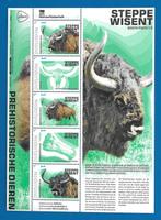 Prehistorische dieren, steppewisent (postzegelvel), Verzenden, Na 1940, Postfris