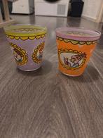 2 Blond Amsterdam Glazen, Overige kleuren, Ophalen of Verzenden, Minder dan 50 cm, Glas