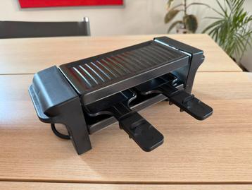 2-persoons mini raclette – als nieuw - zwart beschikbaar voor biedingen