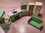 Poppenhuis Keukentje - Houten Meubels, Kinderen en Baby's, Speelgoed | Poppen, Ophalen of Verzenden, Zo goed als nieuw, Overige typen