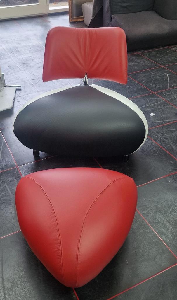 Leolux pallone Refurbished, Huis en Inrichting, Fauteuils, Leer, 75 tot 100 cm, Ophalen