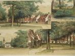 litho kleur, West- Oost Souburg, kasteel ter Hoogt Lankhout, Antiek en Kunst, Kunst | Etsen en Gravures, Verzenden