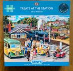 Gibsons puzzel Treats at the station, Ophalen of Verzenden, 500 t/m 1500 stukjes, Zo goed als nieuw