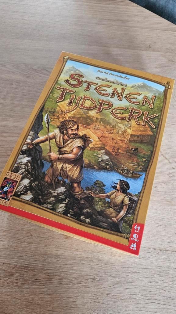 Stenen Tijdperk Bordspel, Hobby en Vrije tijd, Gezelschapsspellen | Bordspellen, Zo goed als nieuw, Een of twee spelers, Drie of vier spelers