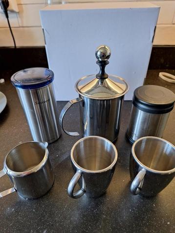 RVS Barista bekers, kopjes, accesoires beschikbaar voor biedingen