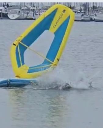 Surfboard voor beginners en kinderen, Watersport en Boten, Windsurfen, Zo goed als nieuw, Complete set, Minder dan 250 cm, Met vin(nen)
