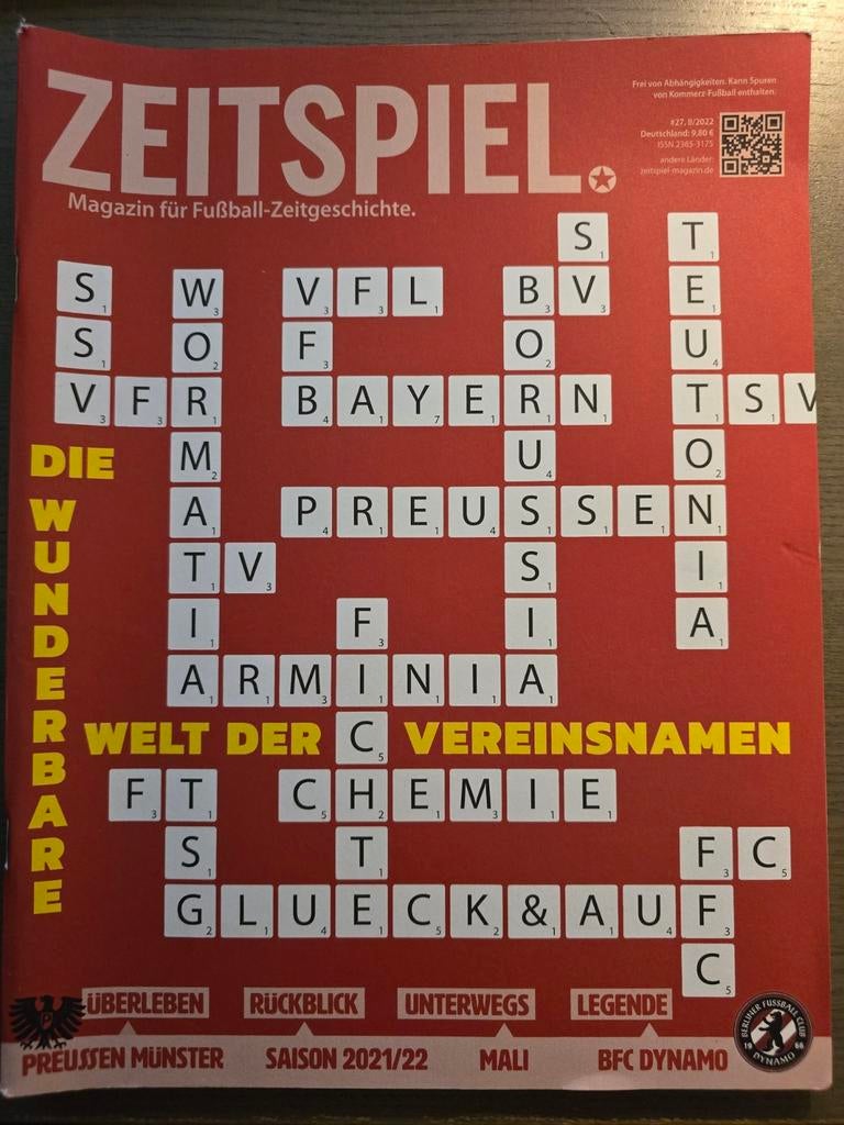 Zeitspiel #27 - Duits voetbaltijdschrift, Verzamelen, Ophalen of Verzenden