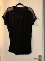 Tshirt , tuniek zwart met zilveren glitters onesize (M/L/XL), Ophalen of Verzenden