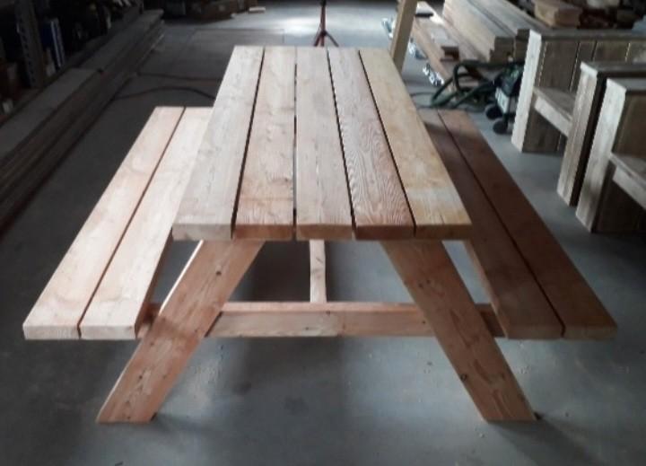 Douglas picknicktafel. Robuust., Tuin en Terras, Picknicktafels, Nieuw, Rechthoekig, Ophalen