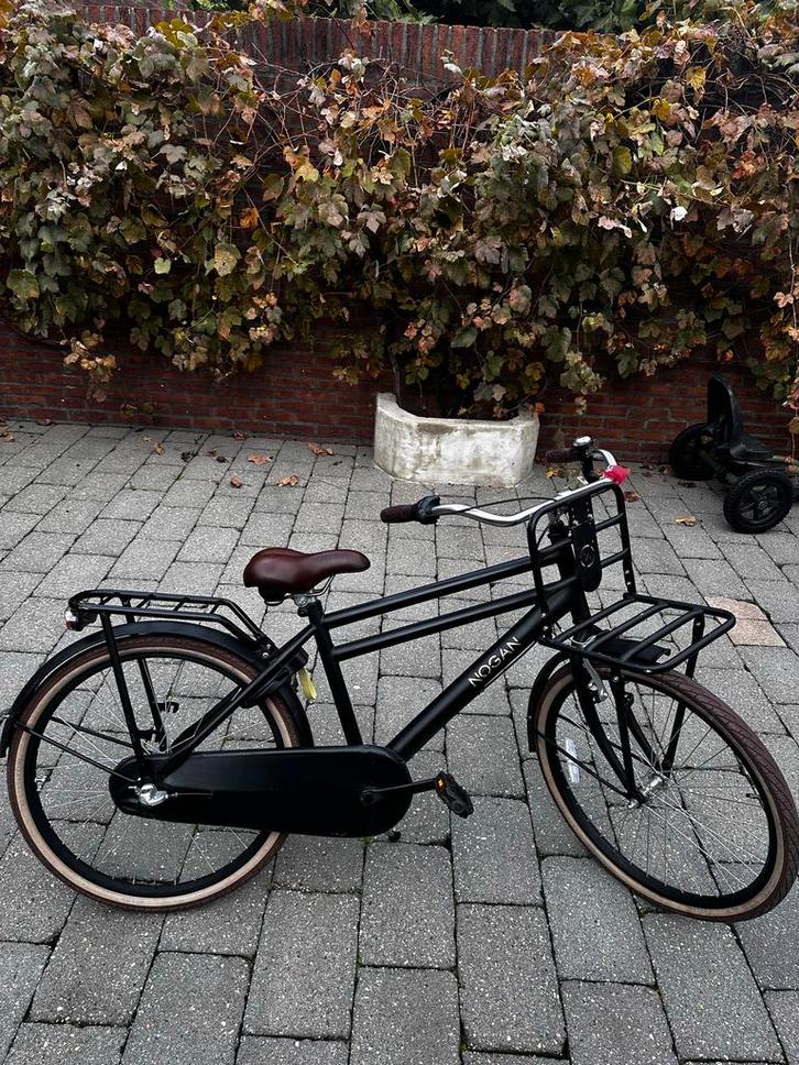 Nogan Vintage N3 24 inch Jongensfiets - Mat Zwart, Fietsen en Brommers, Fietsen | Jongens, Gebruikt, 24 inch, Versnellingen, Ophalen