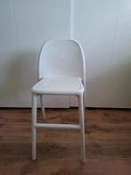2 Witte  hoge stoelen, Ophalen, Kunststof, Gebruikt, Twee