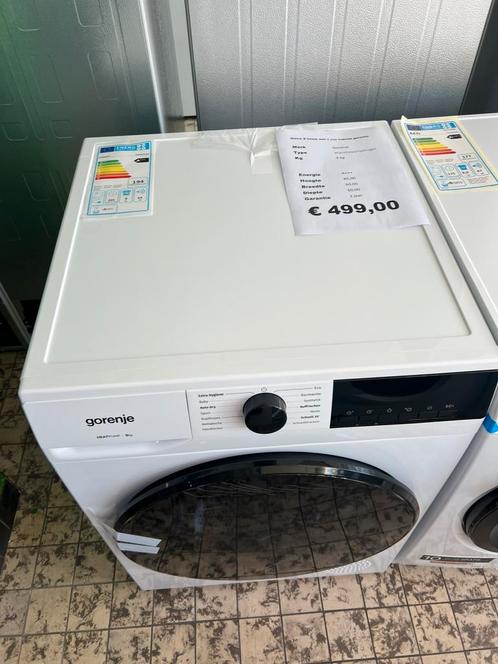 Gorenje warmtepomp droger 9 kg nieuw, Witgoed en Apparatuur, Wasdrogers, Nieuw, Condens, Voorlader, 8 tot 10 kg, Minder dan 85 cm