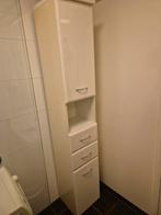 Hoogglans Witte Badkamerkast, Ophalen, (Half)hoge kast, Minder dan 50 cm, Gebruikt