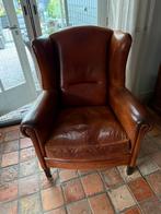 Chesterfield heren fauteuil, Huis en Inrichting, Fauteuils, Ophalen, Gebruikt, Leer, 75 tot 100 cm