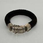 Buddha to Buddha Armband Ben Leer 18cm Nette Staat, Ophalen of Verzenden, Zo goed als nieuw, Zwart, Leer