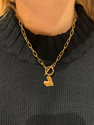 Retro ketting anna + nina vintage stijl goud beschikbaar voor biedingen