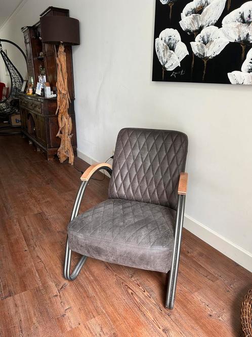 Living24 Fauteuils (2 stuks), Huis en Inrichting, Fauteuils, Zo goed als nieuw, Metaal, 50 tot 75 cm, Minder dan 75 cm, Ophalen