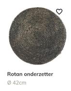 Nieuw rotan onderzetter 42cm antraciet kleurig, Ophalen of Verzenden, Nieuw, Overig